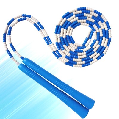 Mekano uže za preskakanje s perlama - slobodno segmentirano podesivo uže za preskakanje Oprema za vježbanje Stopala za preskakanje Unisex djeca