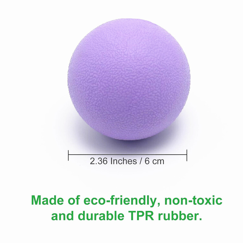 Tvrda masažna lopta za lakros TPR Vježbe za opuštanje Sportska lopta od kikirikija Fitnes alati za jogu Fizikalna terapija Miofascijalno otpuštanje