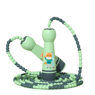 Moterys Vyrai Reguliuojamas vaikų šokinėjimo virvės filė dizainas Medvilninė virvė Šokinėjimo virvė Spalvinga, miela vaikų šokinėjimo virvė Sportinė kūno rengyba