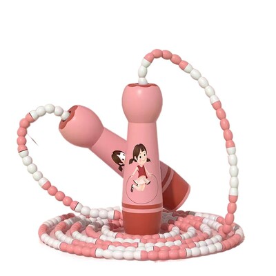 Moterys Vyrai Reguliuojamas vaikų šokinėjimo virvės filė dizainas Medvilninė virvė Šokinėjimo virvė Spalvinga, miela vaikų šokinėjimo virvė Sportinė kūno rengyba