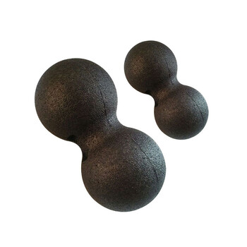 1 τεμ. Myofascial Release Fitness Μπάλα μασάζ με φιστίκια Fascia Massager Roller Pilates Sports Yoga Balls Black Peanut EPP Ultralight