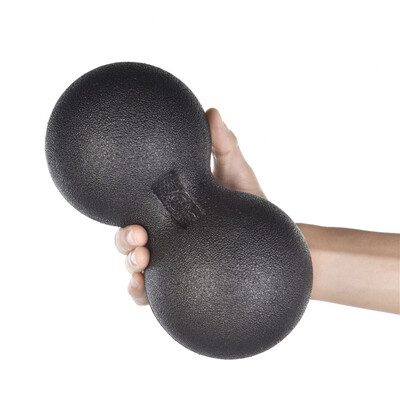 1 τεμ. Myofascial Release Fitness Μπάλα μασάζ με φιστίκια Fascia Massager Roller Pilates Sports Yoga Balls Black Peanut EPP Ultralight