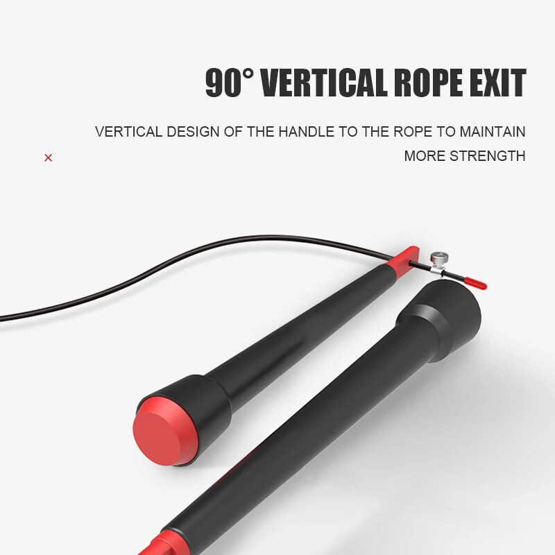 Šokinėjimo virvė Sportinė Patogus ir sklandus šokinėjimo virvė Reguliuojamas sportinis greitis Plieninė šuolio virvė