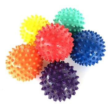 Ανθεκτικό PVC Spiked Ball Massage Trigger Point Sports Fitness Χέρια και Πόδια Πελματιαία ανακούφιση από τον πόνο Fasciitis Relief 7cm Αθλητική μπάλα