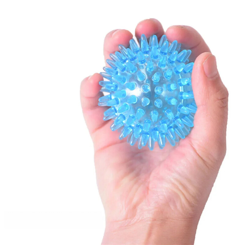 TPR promjera 7 cm, šuplja, mekana kugla sa šiljcima, lopta za oporavak ruke, vježbe, masažna lopta, yoga, fitnes, šiljasti masažer, točka okidanja