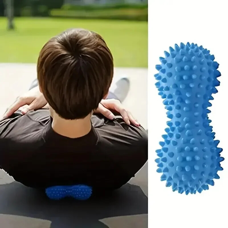 1Pc Lopta za masažu od kikirikija Bolovi u mišićima Stres Trening Grip Spiky Foot Massager Valjak za opuštanje Miofascijalne kuglice fcor Plantar Fas