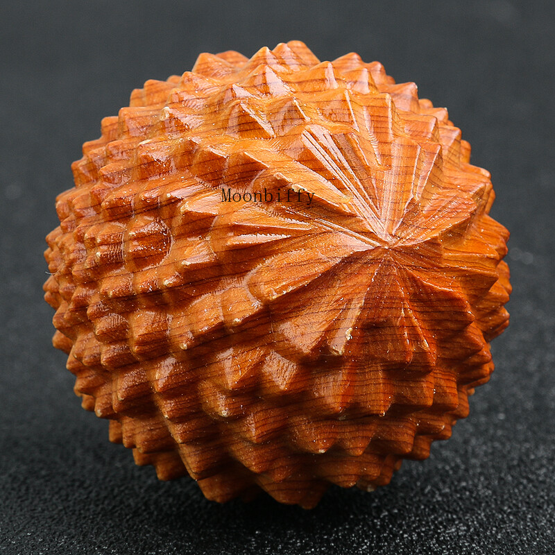 1PC Thuja Drvena ručna masažna lopta Durian Fitness Rukometna ručna vježba Yoga Meditacija Terapija Stres Alat za smanjenje pritiska
