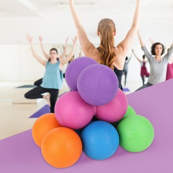 Χονδρική 6 Colors Therapy Gym Relax Exercise Ball Hockey for Yoga Lacrosse Massage Ball for Myofascial Release Fitness HOT ΕΚΠΤΩΣΗ