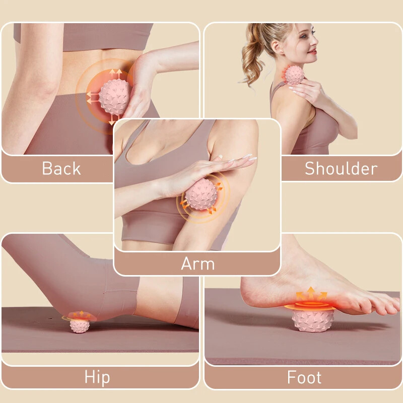 TPE Yoga masažna lopta Burr Roller Mini fitness lopta za oslobađanje okidača Trening točke fascije Lopta Vježbe za lokalno opuštanje mišića