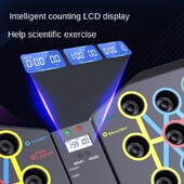 Komplet daske za sklekove Prijenosna elektronička ploča za vježbanje sklekova za prsa Trbuh Ruke/Leđa Daska za vježbanje sklekova