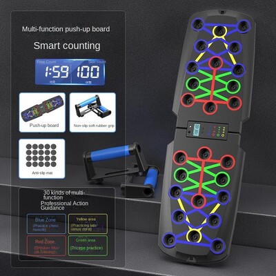 Komplet daske za sklekove Prijenosna elektronička ploča za vježbanje sklekova za prsa Trbuh Ruke/Leđa Daska za vježbanje sklekova