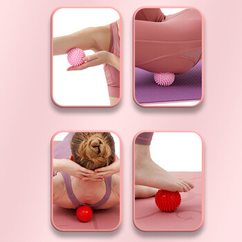 Ανθεκτικό PVC Spiked Ball Massage Trigger Point Sports Fitness Χέρια Πόδια Πελματιαία ανακούφιση από τον πόνο Fasciitis Relief 7cm/9cm Μπάλα γιόγκα