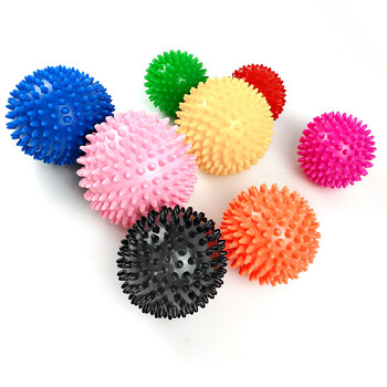 Ανθεκτικό PVC Spiked Ball Massage Trigger Point Sports Fitness Χέρια Πόδια Πελματιαία ανακούφιση από τον πόνο Fasciitis Relief 7cm/9cm Μπάλα γιόγκα