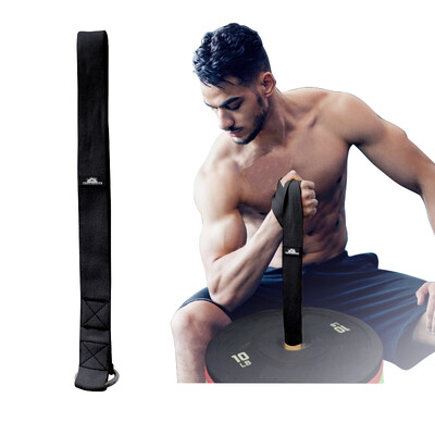 Käte maadlusrihma rihma laadimisnõela rihm kangiplaatide jaoks Küünarvarre treening eriti lai pikk rihm Kodune treeningvarustus