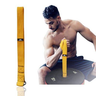 Käte maadlusrihma rihma laadimisnõela rihm kangiplaatide jaoks Küünarvarre treening eriti lai pikk rihm Kodune treeningvarustus