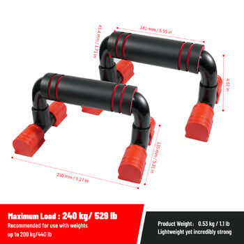 AVIVOR Push Up Bars - Στιβαρή λαβή Γενναιόδωρος αφρός Αντιολισθητικά ποδαράκια Βάσεις προπόνησης για προπόνηση δύναμης, βάσεις ώθησης