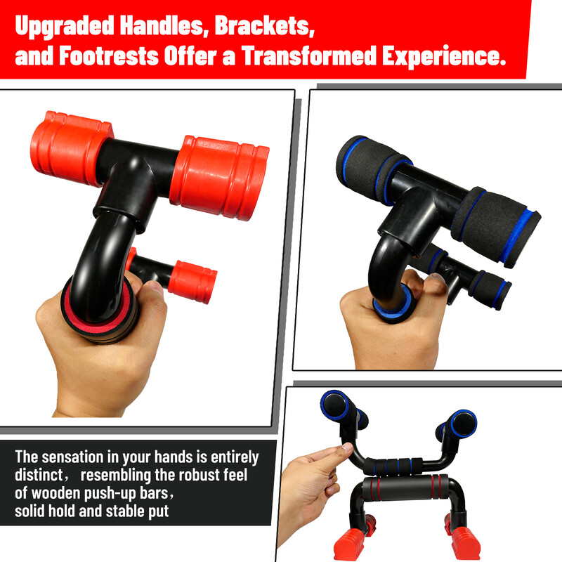 AVIVOR Push Up šipke - robusna ručka Izdašna pjena, protuklizni jastučići za noge Stalci za vježbanje za trening snage, stalci za sklekove