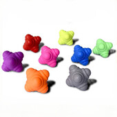 Suure tihedusega silikoonkummist kuusnurkne reaktsioonipall Agility koordinatsioonirefleks Treening Sport Fitness Treeningpall 7cm