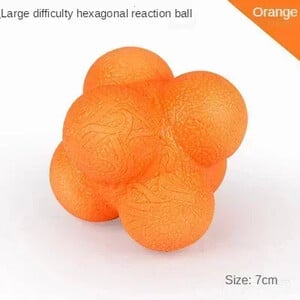 Suure tihedusega silikoonkummist kuusnurkne reaktsioonipall Agility koordinatsioonirefleks Treening Sport Fitness Treeningpall 7cm
