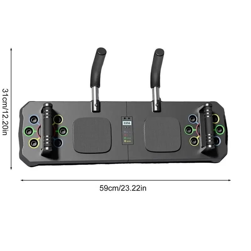 Daugiafunkcinis nešiojamasis lėkštės atsilenkimo treniruoklis, sulankstomas fitneso dievų pertvaros pratimas, trigalvio raumens laikiklis, dviguba lėkštė