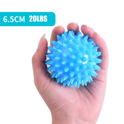 TPR 6,5 cm läbimõõduga õõnes pehme teravikuga pall käte jõudu taastav harjutus, massaažipall jooga treening torkav masseerija käivituspunkt