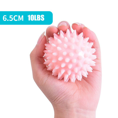 TPR 6,5 cm läbimõõduga õõnes pehme teravikuga pall käte jõudu taastav harjutus, massaažipall jooga treening torkav masseerija käivituspunkt