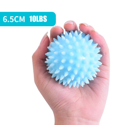 TPR 6,5 cm läbimõõduga õõnes pehme teravikuga pall käte jõudu taastav harjutus, massaažipall jooga treening torkav masseerija käivituspunkt