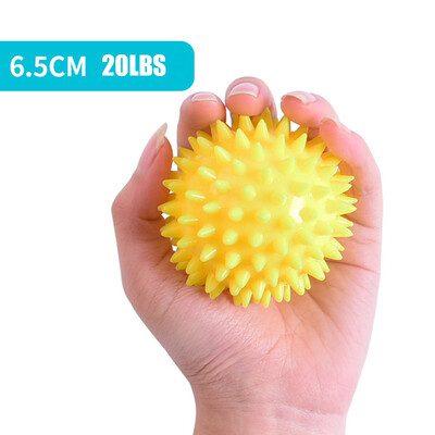 TPR 6,5 cm läbimõõduga õõnes pehme teravikuga pall käte jõudu taastav harjutus, massaažipall jooga treening torkav masseerija käivituspunkt