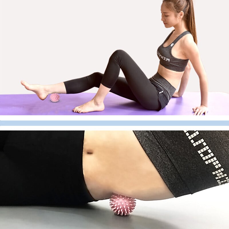 TPR 6,5 cm läbimõõduga õõnes pehme teravikuga pall käte jõudu taastav harjutus, massaažipall jooga treening torkav masseerija käivituspunkt