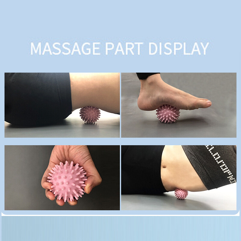 TPR 6,5 cm läbimõõduga õõnes pehme teravikuga pall käte jõudu taastav harjutus, massaažipall jooga treening torkav masseerija käivituspunkt