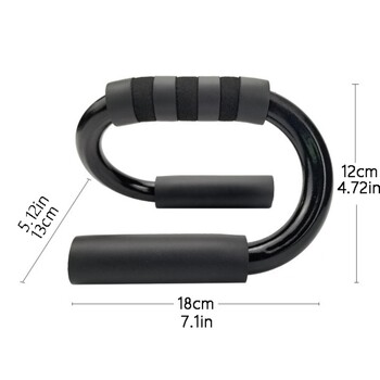 S Shape Push-up Bar Strength Training No-slip Push-up Stand Χειρολαβή Εξοπλισμός Υποστήριξης Δάπεδο Πίνακας γυμναστικής Home Fitness