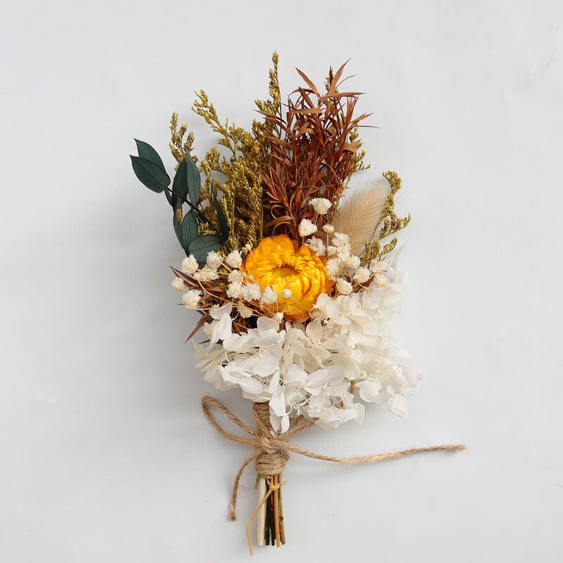 Mūžīgais ģipša zieds, mazs pušķis, mini kaltētu ziedu pušķis, jaukti ziedi, DIY, materiāls, dekorēšana, dāvana Valentīna dienā