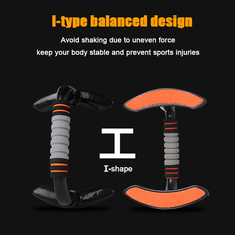 I-Shape Push Up Stendid Keha kasvatamine Rindkere lihaste Treening Kodu Jõusaal Treeningvarustus Rinnalihaste Treening Tõukeklamber