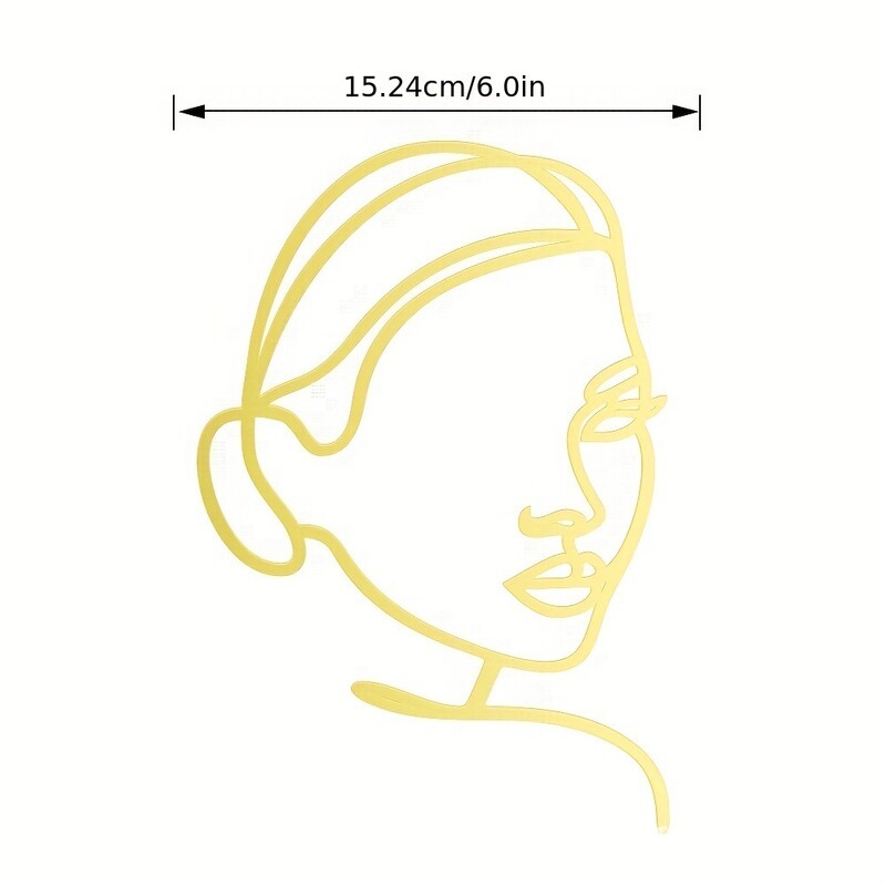 Akrilni ženski bočni profil za kolače Zlatni/Rose Zlatni/Crni ženski ukrasi za zabavu