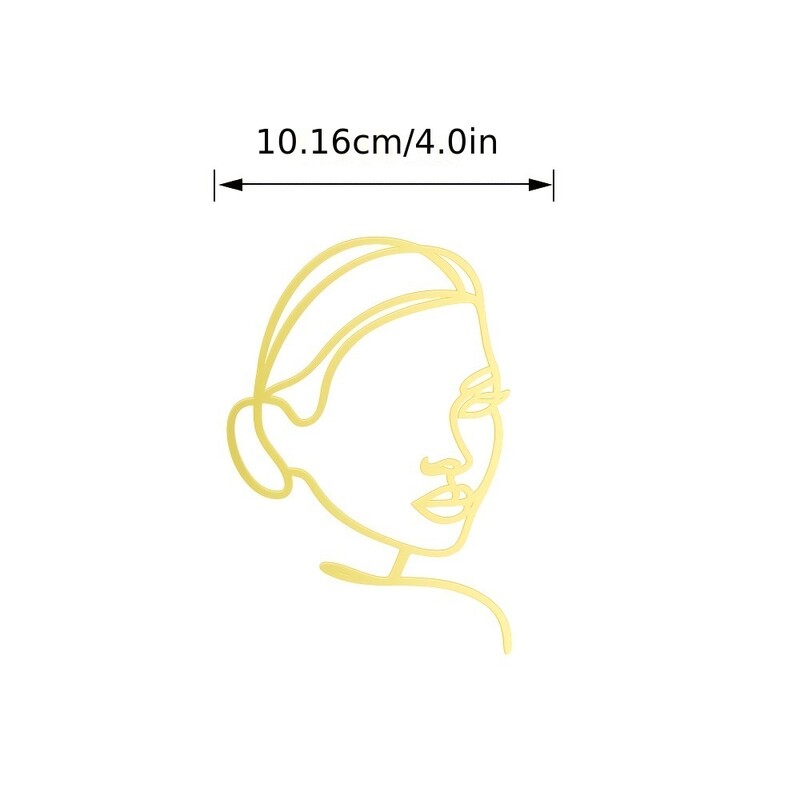 Akrilni ženski bočni profil za kolače Zlatni/Rose Zlatni/Crni ženski ukrasi za zabavu