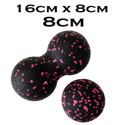 EPP Fitness Ball Dvigubas Lacrosse Masažo kamuoliukų rinkinys Judrumui Žemės riešutų kamuoliukas, skirtas miofascialinio atpalaidavimo giliųjų audinių jogos treniruoklių salė Pagrindinis puslapis