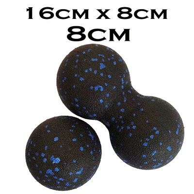 EPP Fitness Ball Dvigubas Lacrosse Masažo kamuoliukų rinkinys Judrumui Žemės riešutų kamuoliukas, skirtas miofascialinio atpalaidavimo giliųjų audinių jogos treniruoklių salė Pagrindinis puslapis