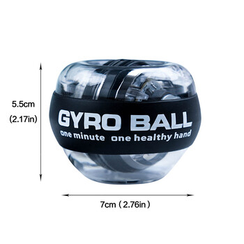 LED Gyroscopic Power Trainer Ball Autostart Range Gyro Power Wrist Ball Arm Hand Muscle Force Trainer Fitness Equipment