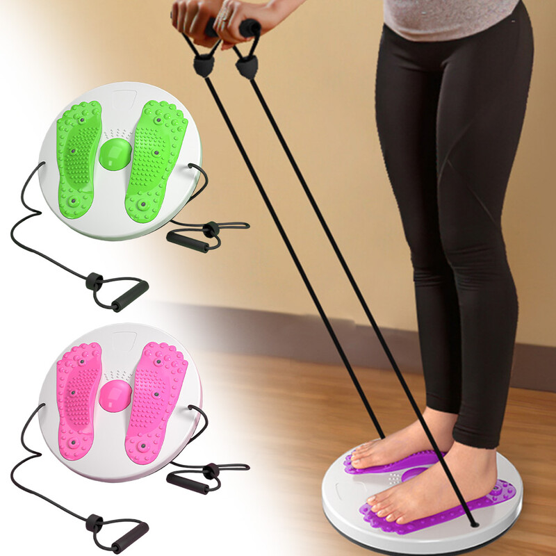 Pratimų juosmens sukimo diskas pėdų masažas juosmens sukimo diskas „Twistfit“ pasukamasis balansavimo lenta su traukimo lynu kūno rengybos įranga