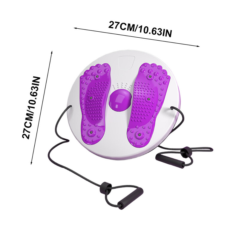 Pratimų juosmens sukimo diskas pėdų masažas juosmens sukimo diskas „Twistfit“ pasukamasis balansavimo lenta su traukimo lynu kūno rengybos įranga