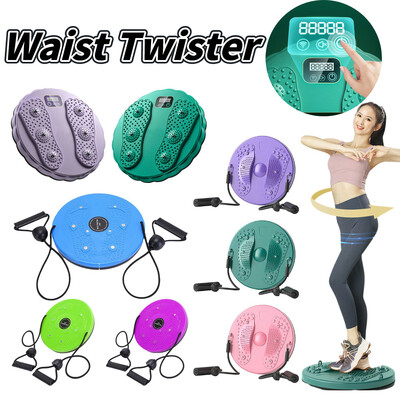 Έξυπνη μέτρηση Waist Twister with Rope LCD Screen Sports Machine Waist Body Building Waist Shaping Equipment Training