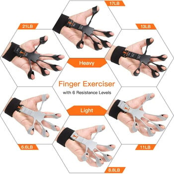 Silicone Finger Expander Finger Gripper Exerciser Finger Training Φορείο αποκατάστασης Φυσικό εργαλείο Ενισχυτικό χεριών για ασθενή