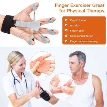 Silicone Finger Expander Finger Gripper Exerciser Finger Training Φορείο αποκατάστασης Φυσικό εργαλείο Ενισχυτικό χεριών για ασθενή