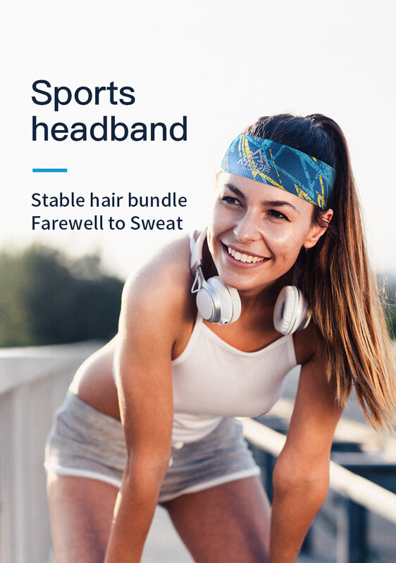 AONIJIE E4903 Unisex široka prozračna sportska traka za glavu Traka za znojnicu Traka za kosu Kravata Za vježbanje Joga Teretana Fitnes Trčanje Biciklizam