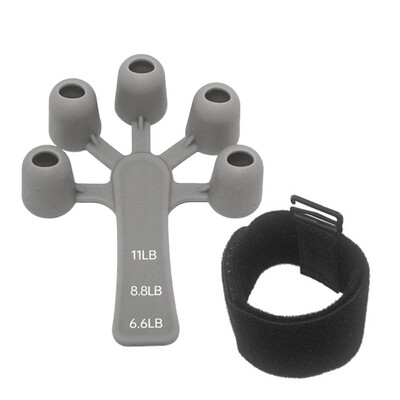 Vastupidav silikoonist sõrmehaarats, reguleeritav sõrmetugevdaja käepide, jõutreening, haaratsriba sõrmepikendustreening