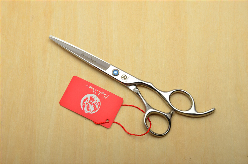 Violetinė drakono mėlyna 5/5,5/6/7/7,5/8 colių plokščio kirpimo kirpyklų žirklės kirpčiukai apipjaustyti kirpyklų žirklės retinimo dantų žirklės