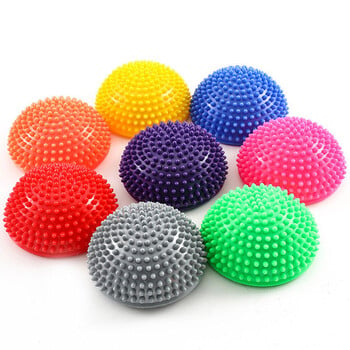 Μπάλες μασάζ PVC Spiky Yoga PVC Half Sphere Fitball Γυναίκες Παιδιά Προπονητής Balancing Ball Gym Health Sports Pilates Fitness