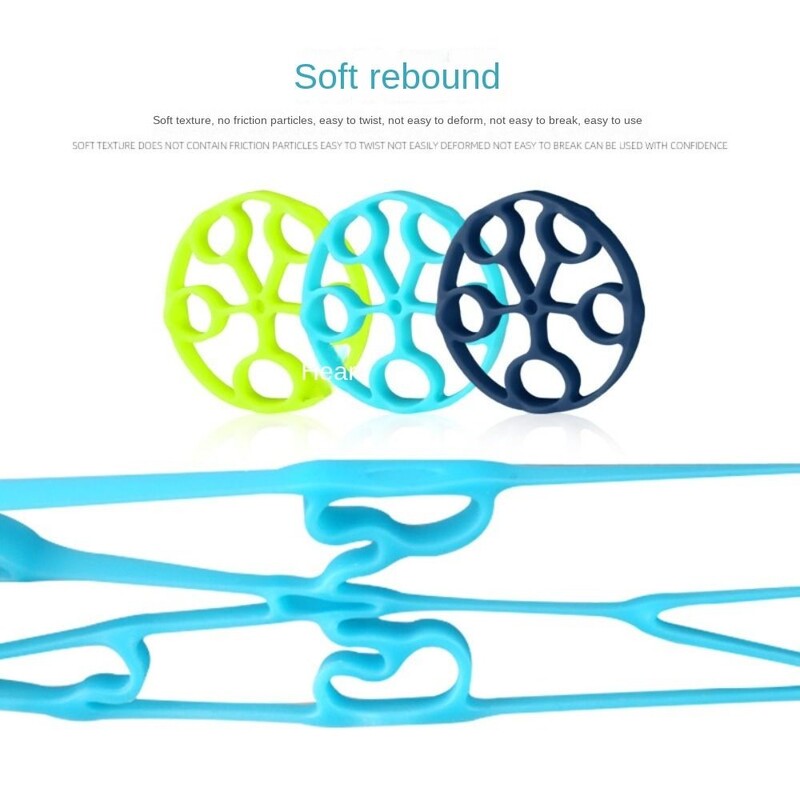 1 tk kaasaskantav silikoonist ümmarguse sõrme trenažöör kerge käepideme laiendaja randmetugevuse harjutus Sport Fitness taastusravi