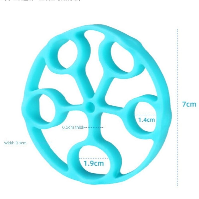 1 tk kaasaskantav silikoonist ümmarguse sõrme trenažöör kerge käepideme laiendaja randmetugevuse harjutus Sport Fitness taastusravi