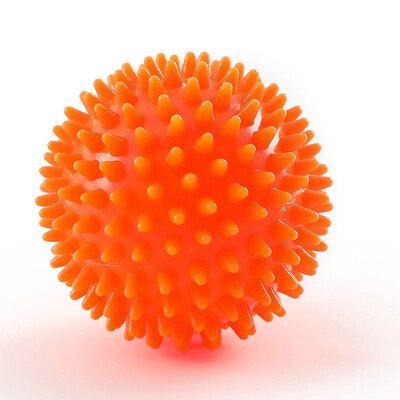 9cm PVC špicatá masážna loptička na jogu, trigger point, šport, fitness, ruky a nohy, bolesť, úľava od stresu, relaxácia svalov, unisex bodná masážna loptička